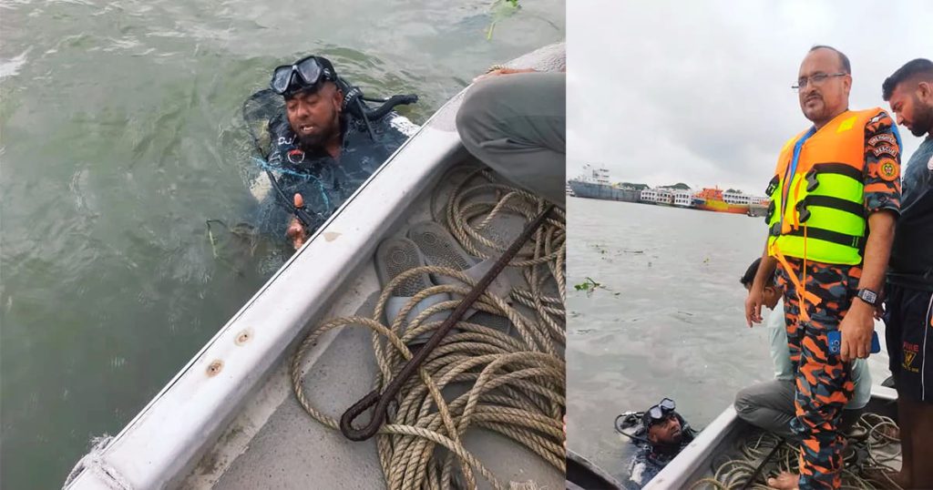 বুড়িগঙ্গায় লঞ্চের ধাক্কায় নৌকা ডুবি, নিখোঁজ ২